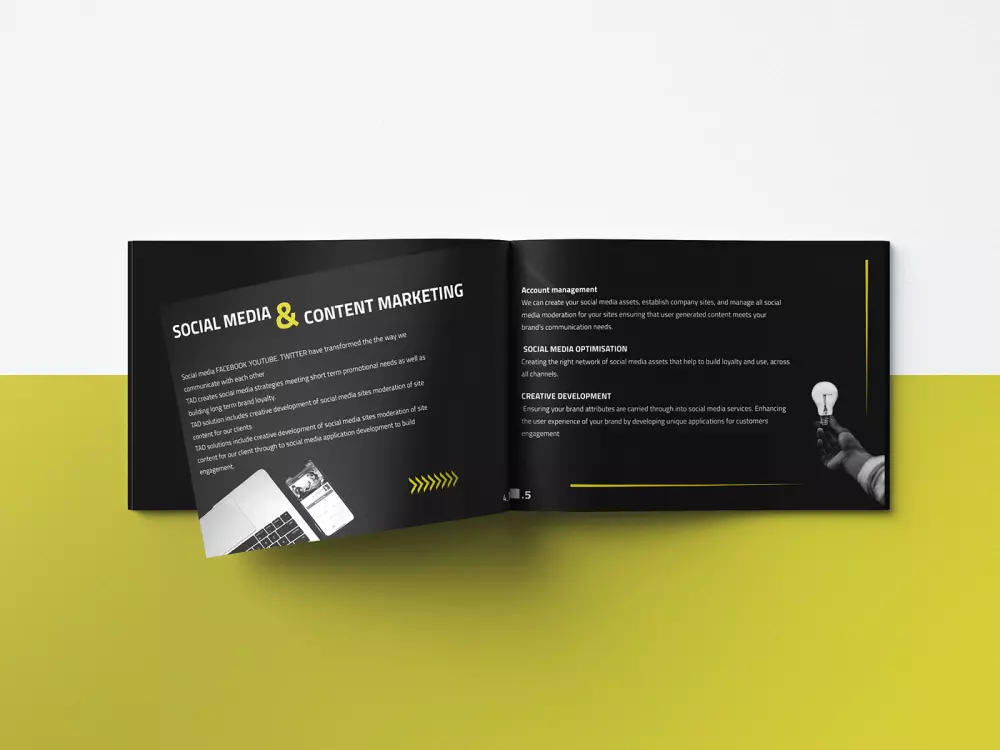 تصميم بروفايل " ملف تعريفي " / كتالوج  للشركات