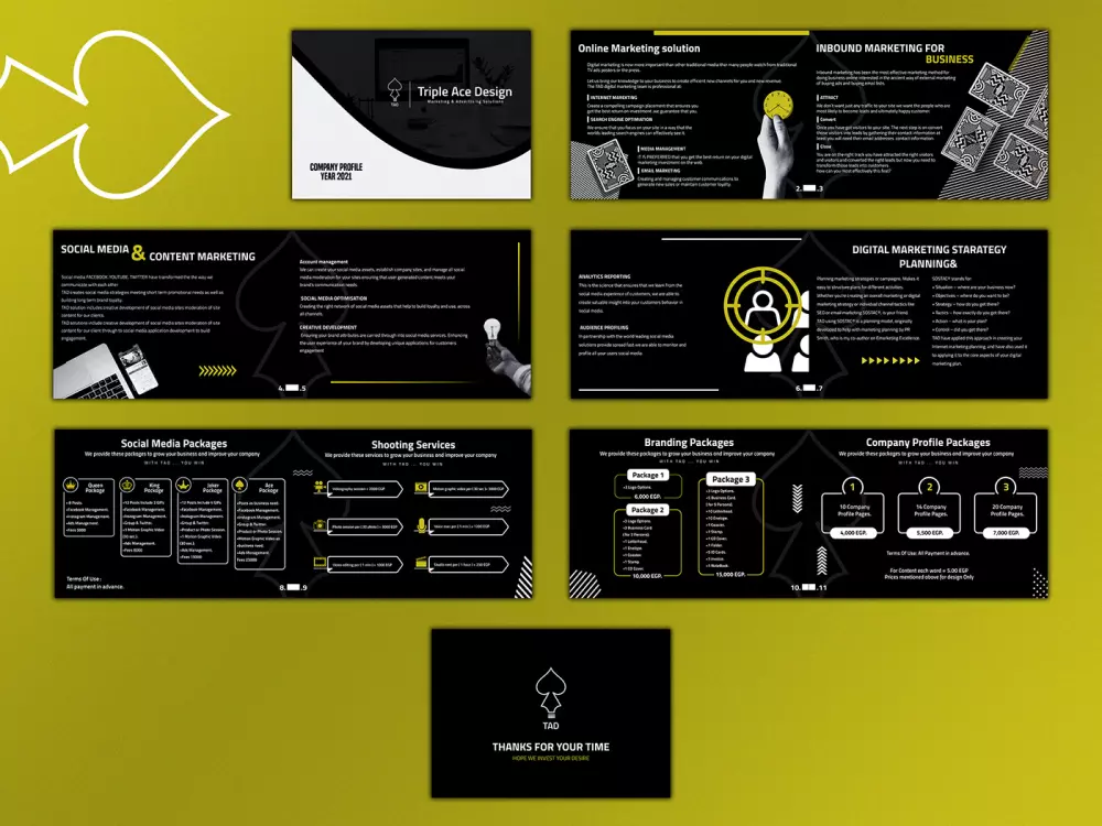 تصميم بروفايل " ملف تعريفي " / كتالوج  للشركات