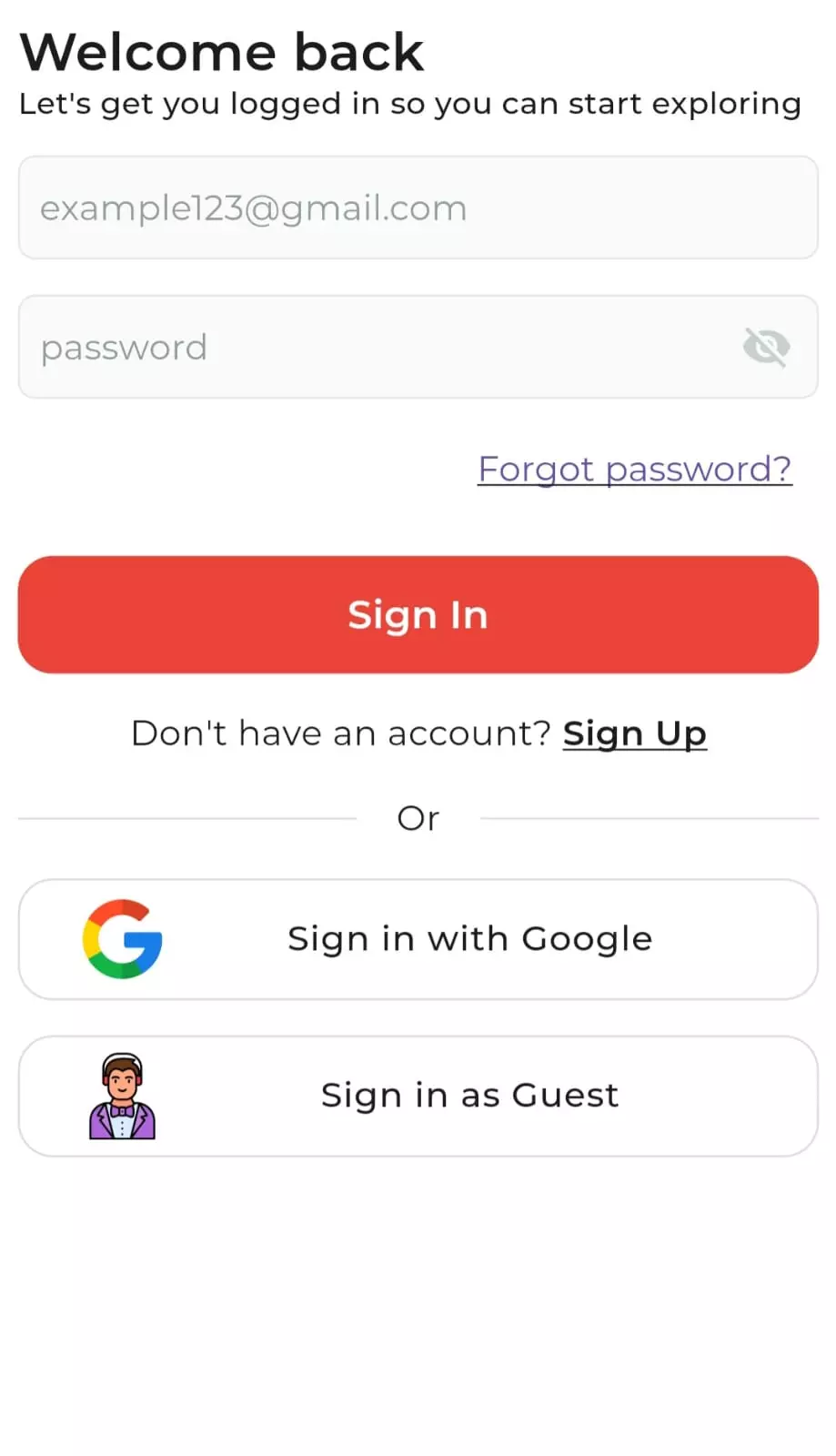 سأقوم بتصميم شاشة تسجيل دخول وتسجيل مستخدم احترافية باستخدام Flutter وFirebase