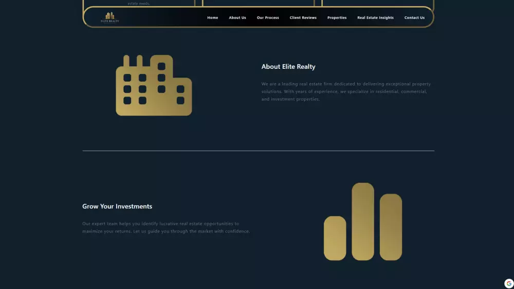 اسم القالب: Elite Realty – قالب موقع هبوط عقاري احترافي