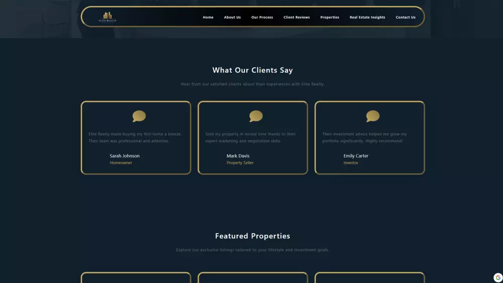 اسم القالب: Elite Realty – قالب موقع هبوط عقاري احترافي