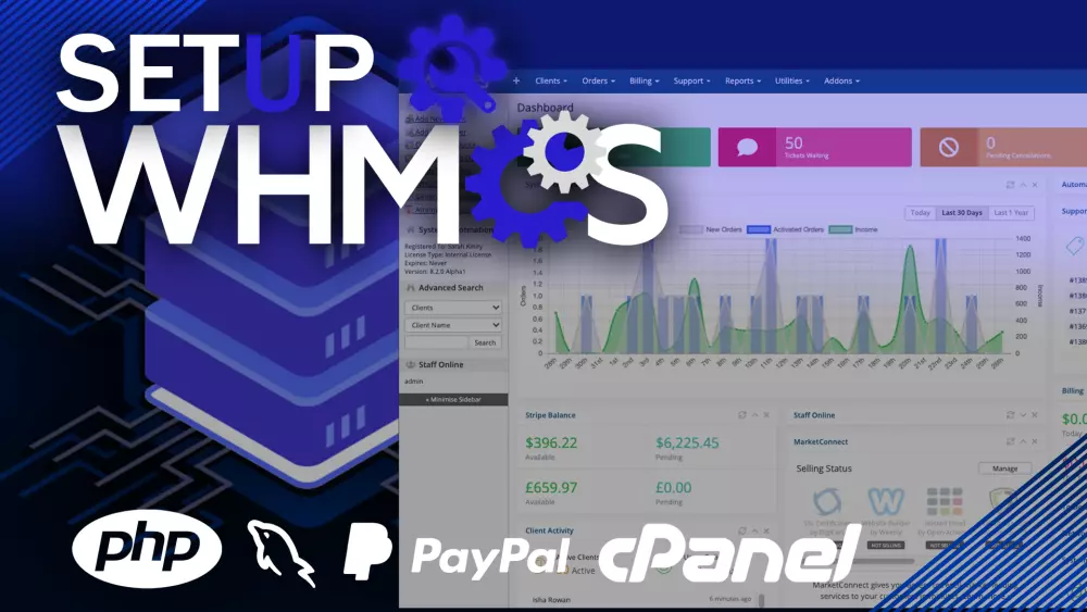 تسطيب كامل لـ WHMCS على استضافة cPanel + تهيئة أساسية