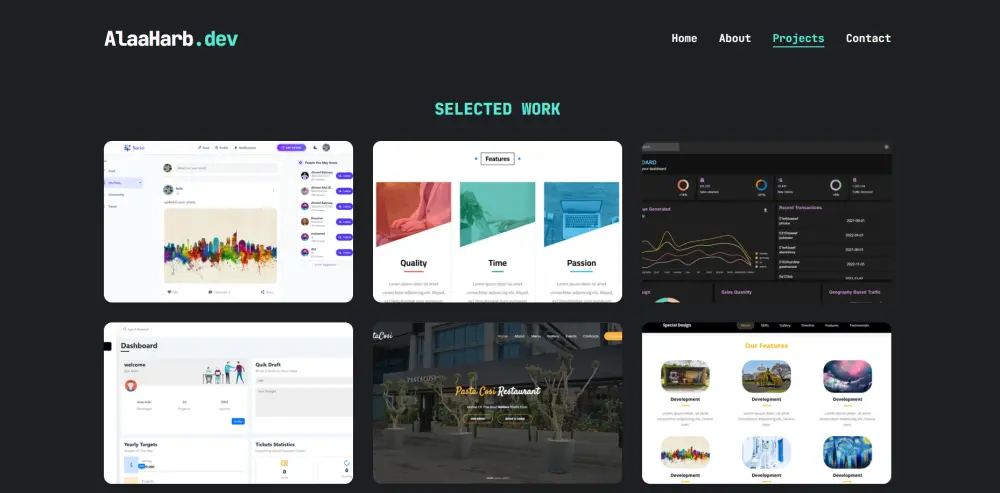 تطوير موقع تعريفي شحصي