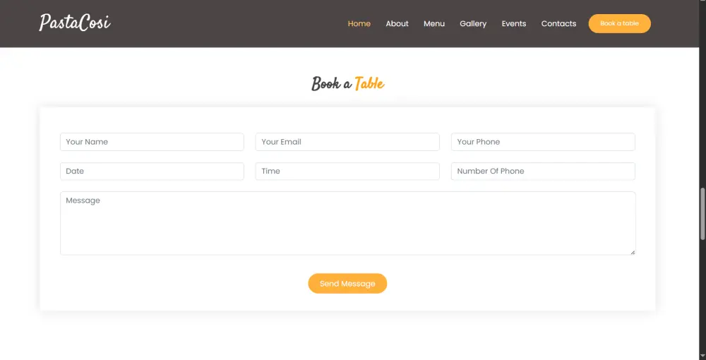 تطوير Restaurant App لطلب الطعام
