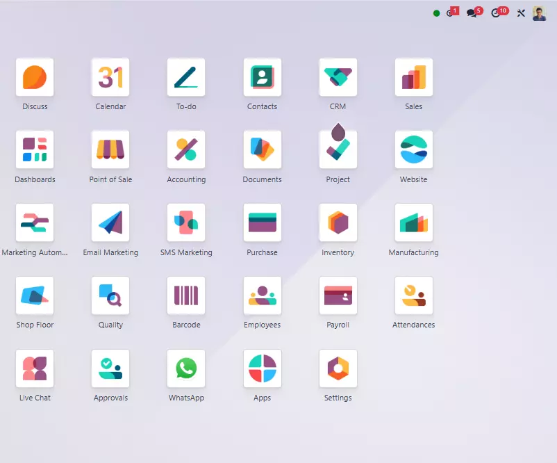تنفيذ نظام محاسبي متكامل على Odoo