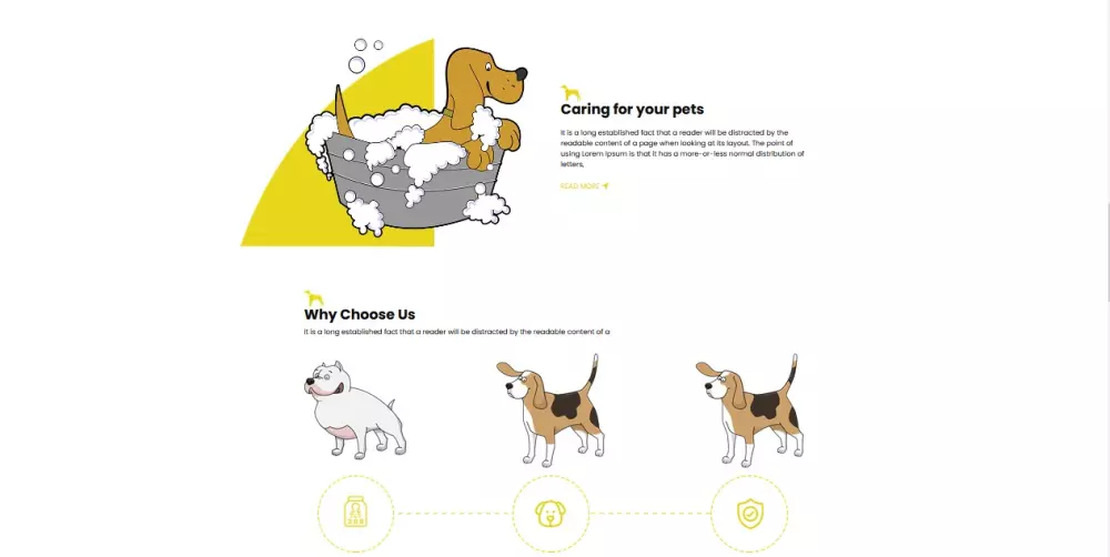 قالب ويب احترافي لعيادة بيطرية – تصميم متجاوب وجذاب