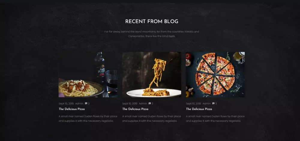 : تصميم موقع مطاعم بيتزا وكافيهات - قالب فرونت إند احترافي