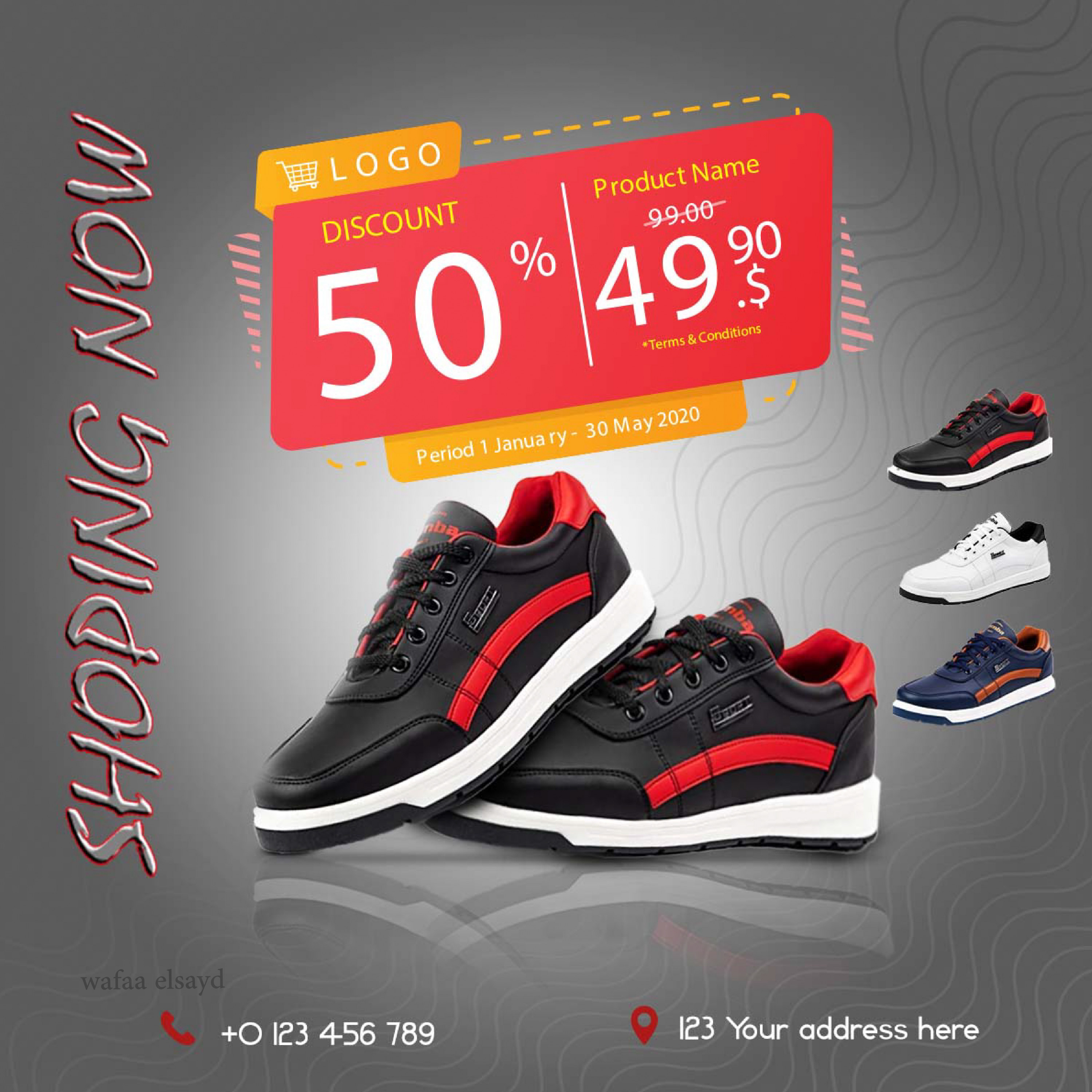 تصميم بوست سوشيال ميديا احترافي مقابل 5$