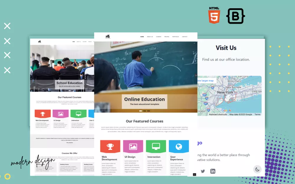 تصميم صفحة رئيسية ( Landing page ) بأسرع وقت