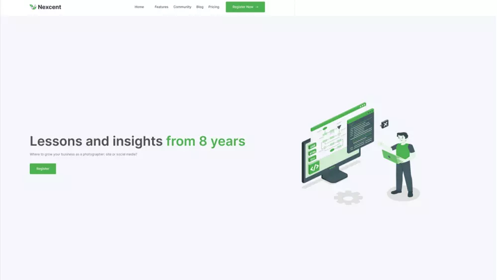 انشاء صفحه هبوط متجاوبه مع جميع الاجهزه