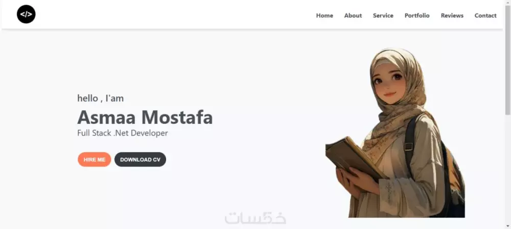 إنشاء ملف شخصي احترافي باستخدام HTML, CSS, JS لعرض أعمالك