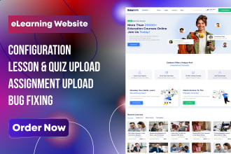 سأقوم بتطوير موقع ويب / موقع ويب مثالي للدورات التدريبية عبر الإنترنت مثل udemy / coursera وما إلى ذلك.