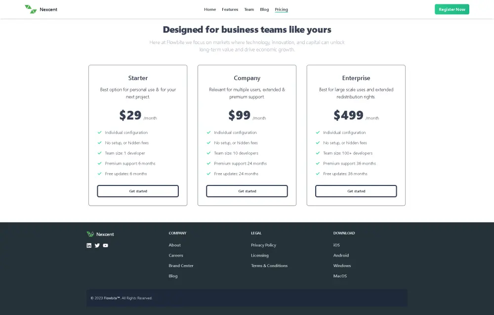 تصميم واجهات مواقع وLanding Page ( صفحة هبوط ) احترافية