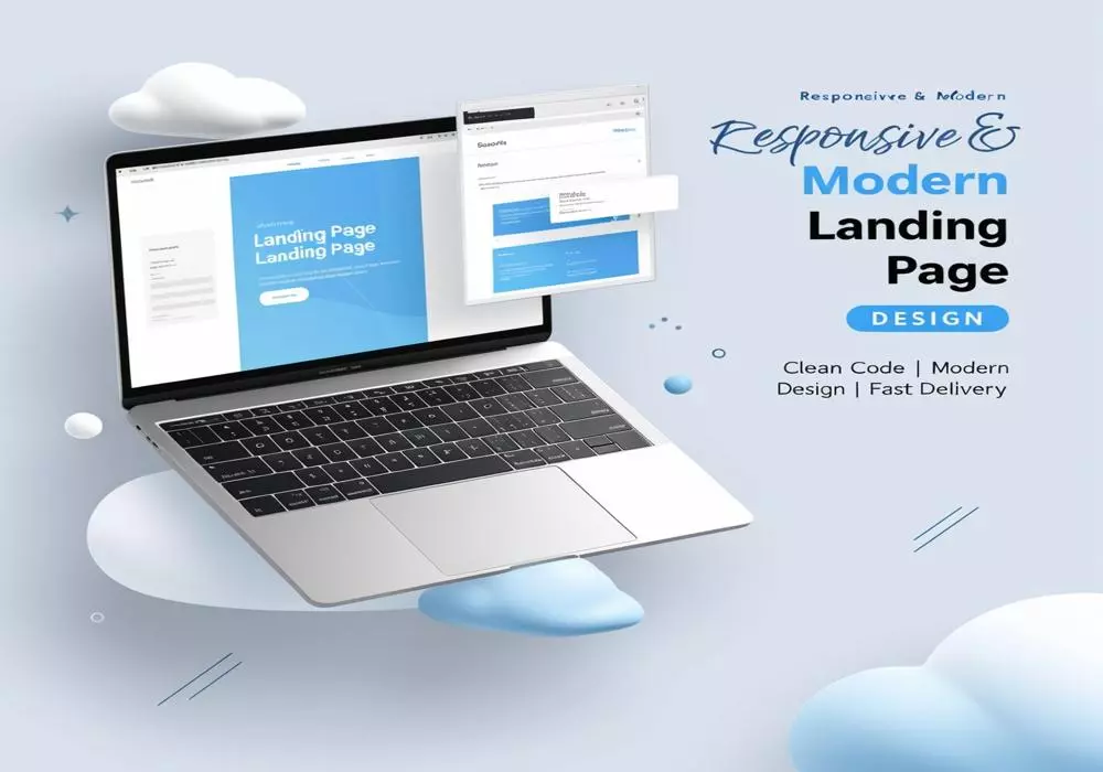 إنشاء صفحة واحدة Landing Page بإستخدام (HTML , CSS)