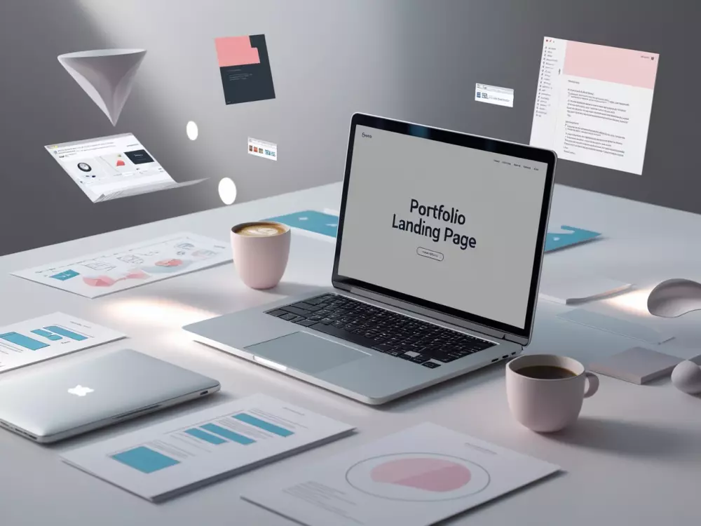 إنشاء صفحة Portfolio Laning Page بإستخدام (HTML, CSS) بسعر 10$