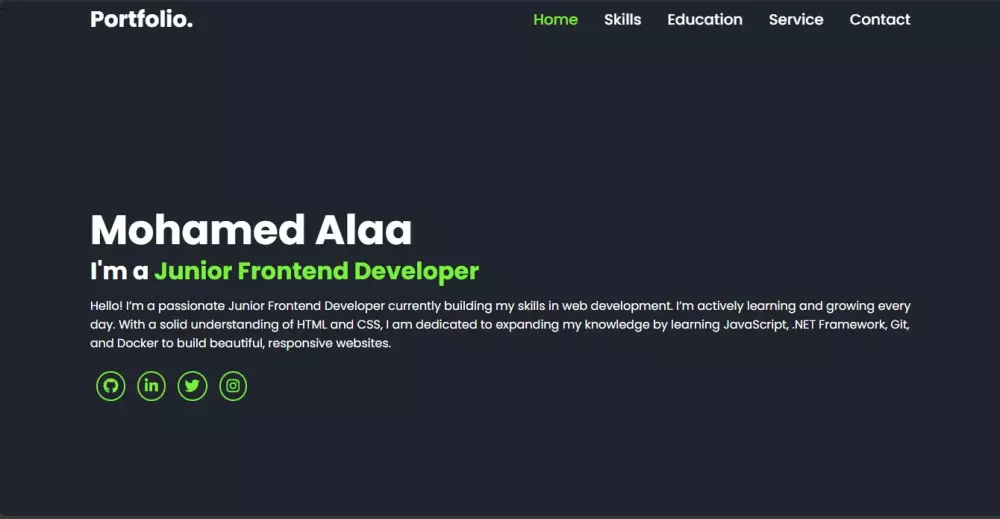 إنشاء صفحة Portfolio Laning Page بإستخدام (HTML, CSS) بسعر 10$