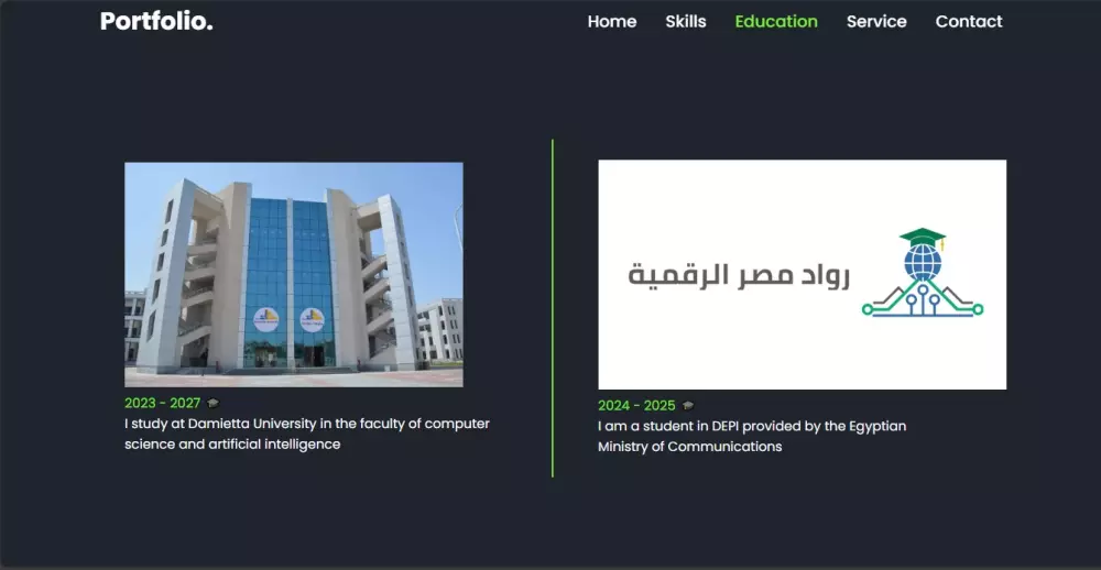 إنشاء صفحة Portfolio Laning Page بإستخدام (HTML, CSS) بسعر 10$