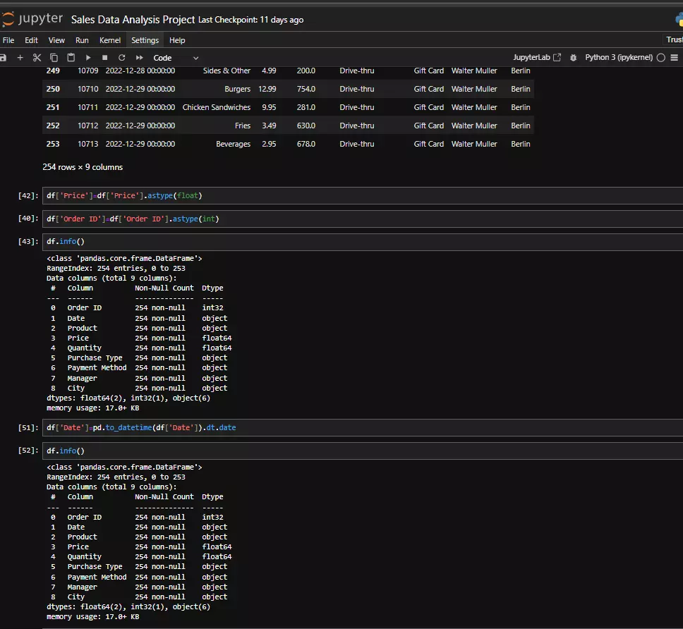 تحليل البيانات واستكشافها باستخدام بايثون