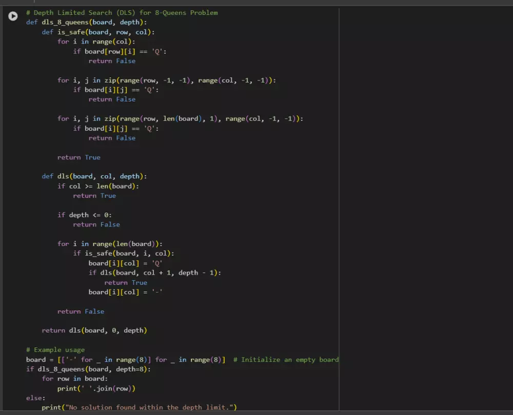 تطبيق وحل خوارزميات الذكاء الاصطناعي