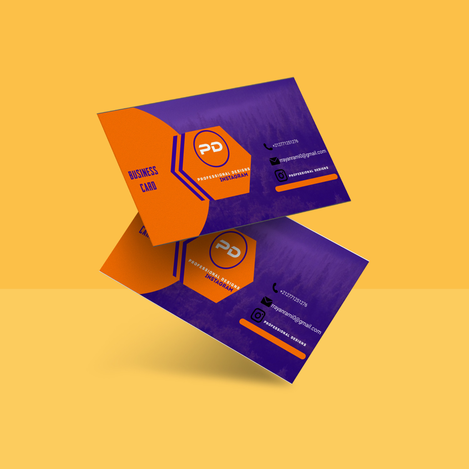 سأقوم بتصميم business card  أو بطاقة شخصية مقابل 5$