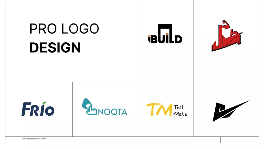 تصميم شعار احترافي وفريد يعبر عن علامتك التجارية.