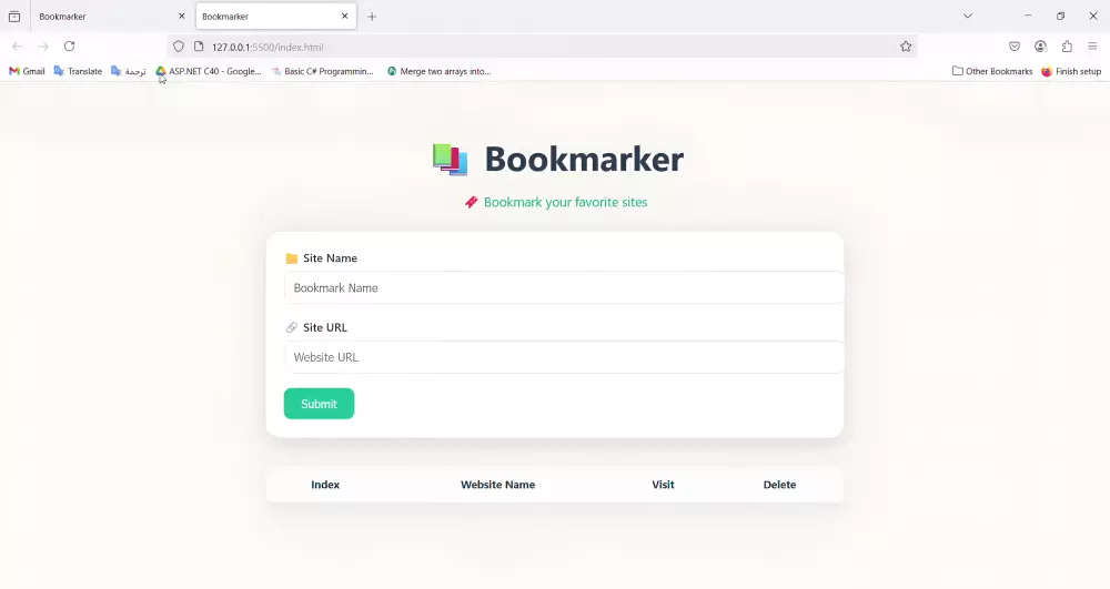 تصميم صفحة ويب بHTML,CSS,JavaScript,Bootstrap