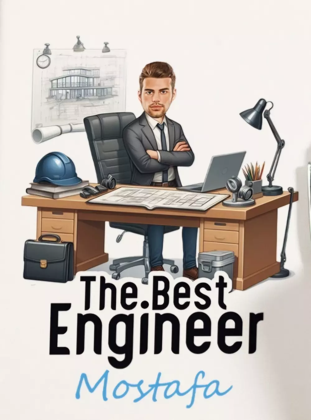 تصميم كاريكاتير  يعبر عن وظيفة أو مناسبة