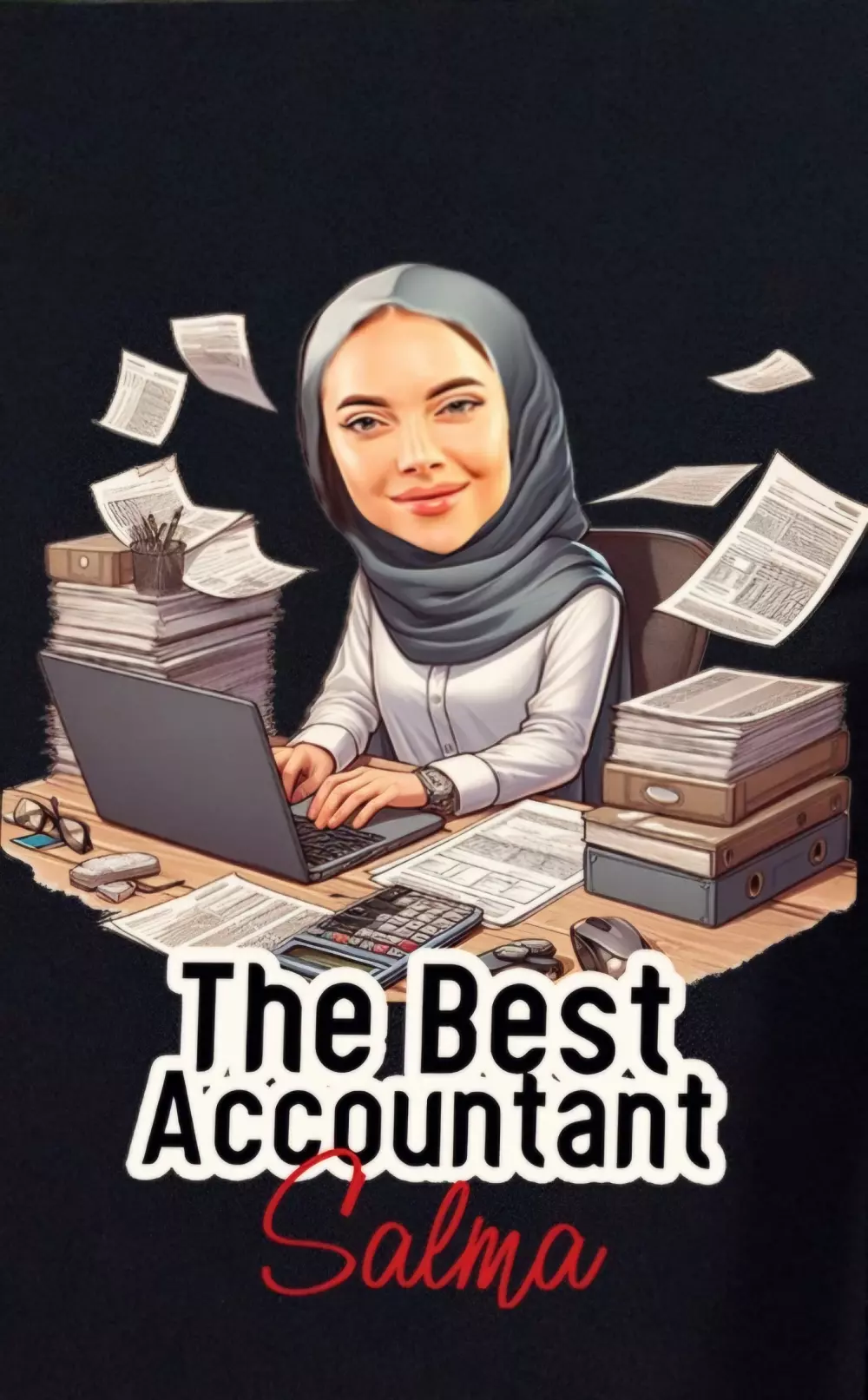 تصميم كاريكاتير  يعبر عن وظيفة أو مناسبة