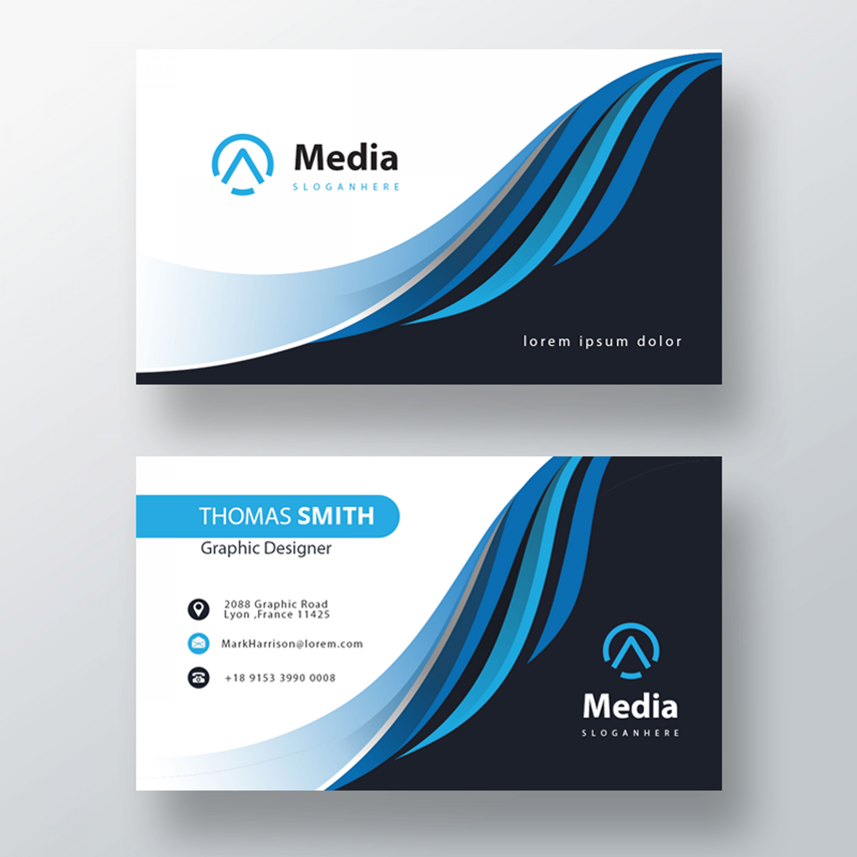 تصميم بطاقة أعمال - بزنس كارد - ( Business card )