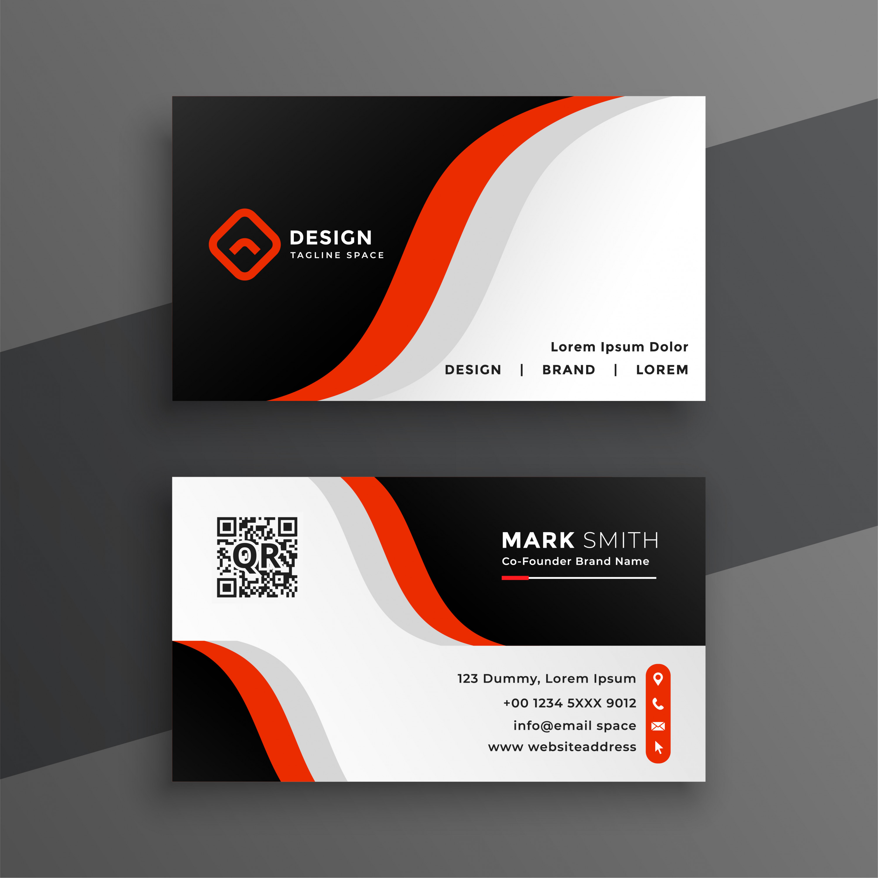 تصميم بطاقة أعمال - بزنس كارد - ( Business card )