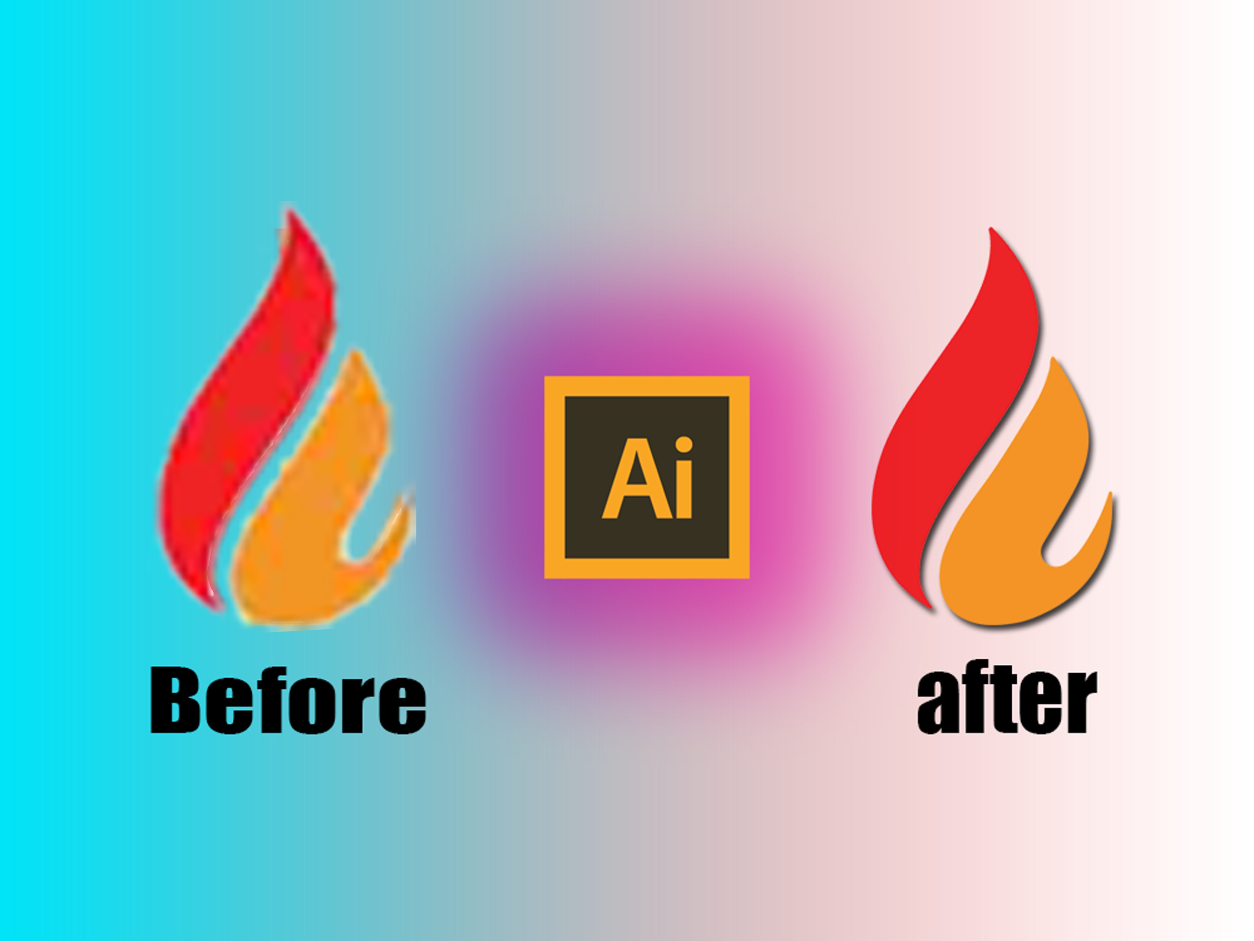 إعادة رسم" شعار "جودته ضعيفة لفيكتور vector جودتة عالية