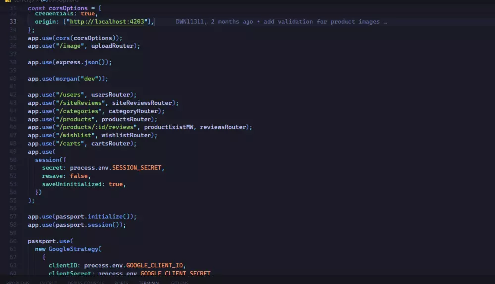 تطوير خلفية Backend API باستخدام Node او Nest