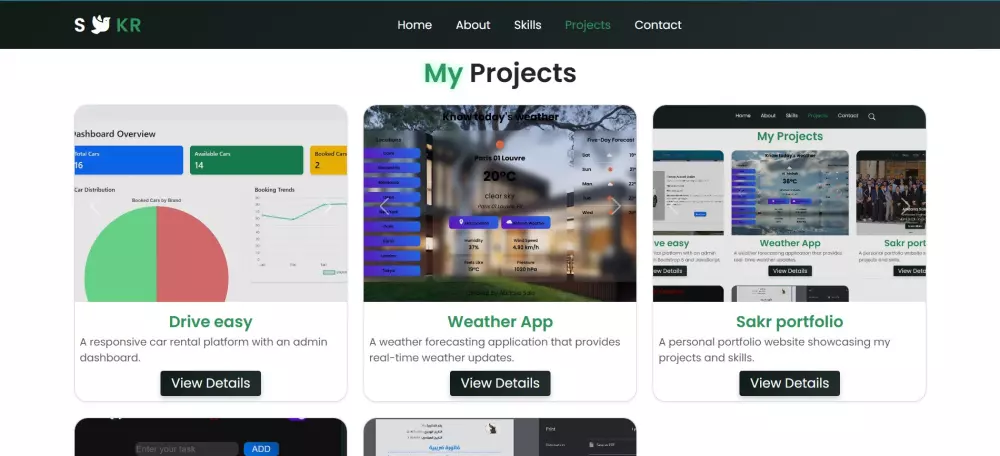تصميم وبرمجة موقع شخصي احترافي يعرض مهاراتك ومشاريعك بلغة أنيقة ومتجاوبة