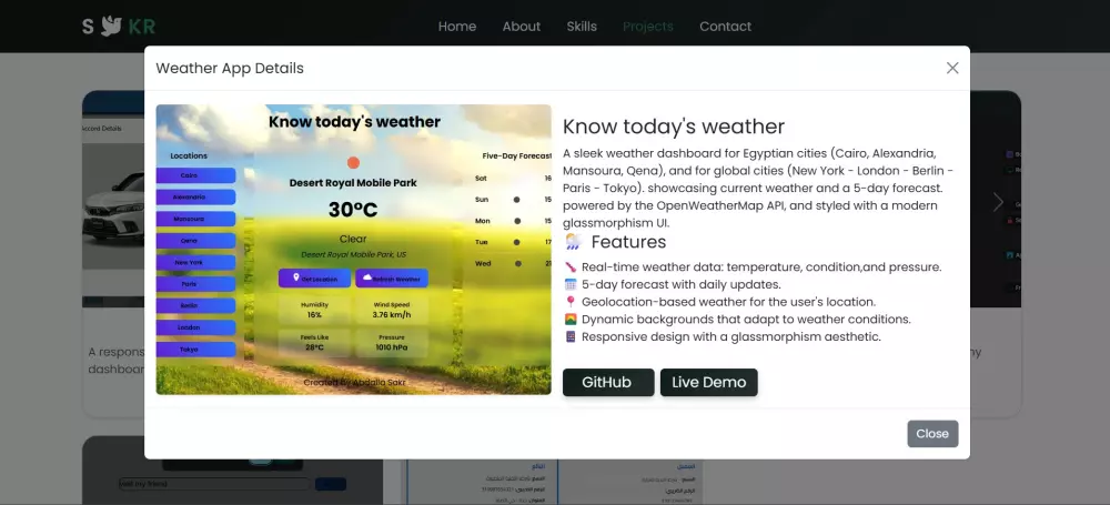 تصميم وبرمجة موقع شخصي احترافي يعرض مهاراتك ومشاريعك بلغة أنيقة ومتجاوبة