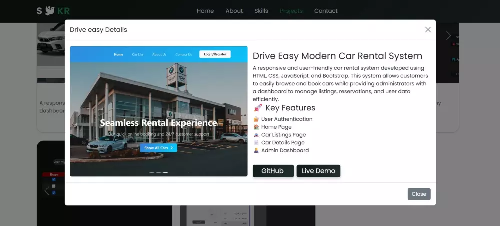 تصميم وبرمجة موقع شخصي احترافي يعرض مهاراتك ومشاريعك بلغة أنيقة ومتجاوبة