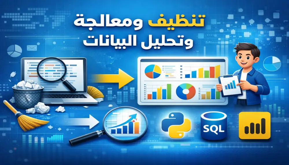 الرئيسية بيانات تحليل ومعالجة بيانات تحليل بيانات تنظيف وتحليل البيانات Data Analysis مع تصويرها Power BI
