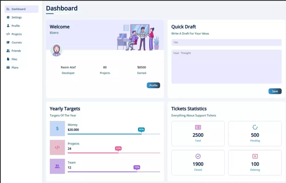 تصميم موقع شخصي (Portfolio) احترافي لعرض أعمالك كمطور/مصمم