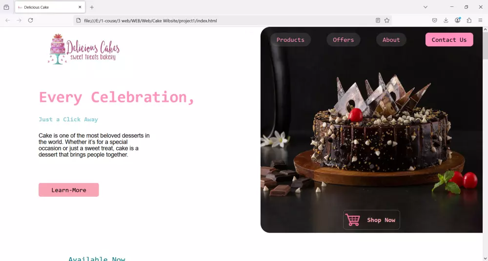 "تصميم صفحة هبوط أو موقع شخصي سريع ومتجاوب بـ HTML5 وCSS3 | تسليم خلال يومين