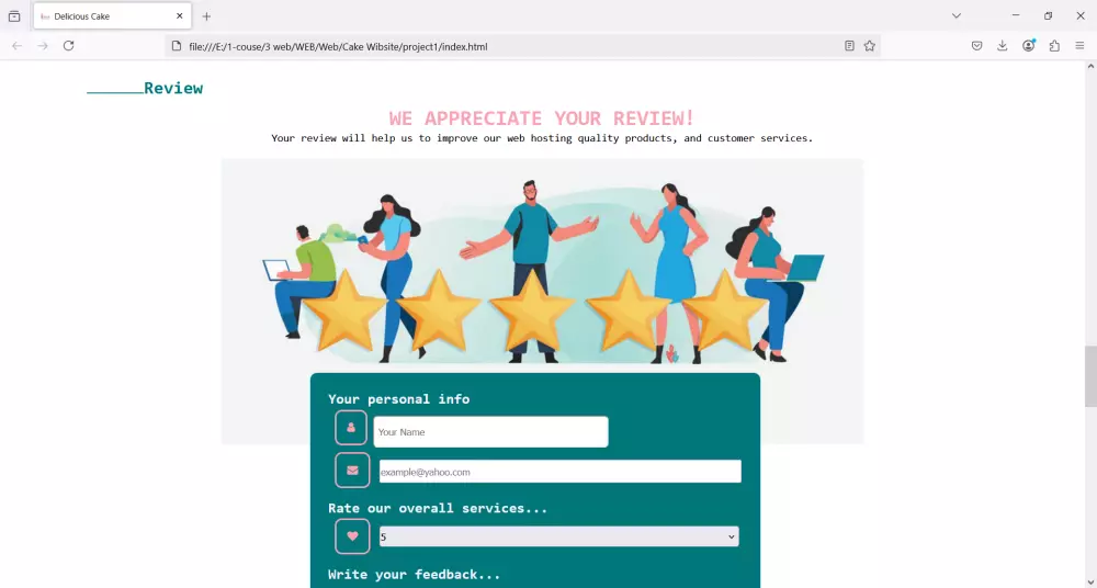 "تصميم صفحة هبوط أو موقع شخصي سريع ومتجاوب بـ HTML5 وCSS3 | تسليم خلال يومين