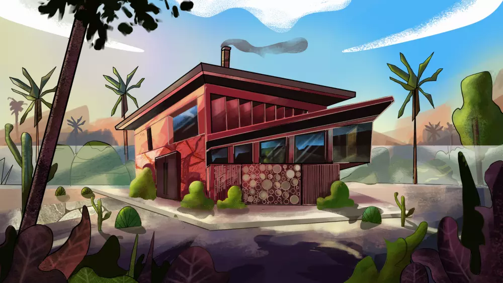 خلفية كرتونية بتصميم اباعى واحترافى