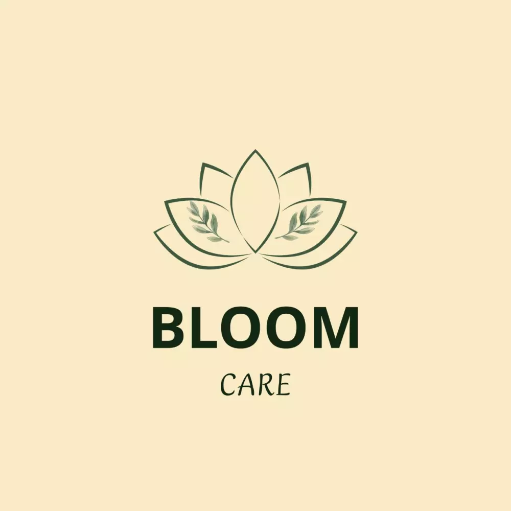 تصميم لوجو أنثوي احترافي لبراندات العناية بالبشرة Bloom Style
