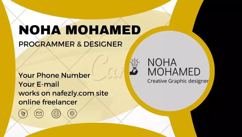 تصميم بطاقات اعمال احترافية تعبر عن هوية مشروعك باستخدام Canva Pro وMicrosoft Designer ( بسيطة )