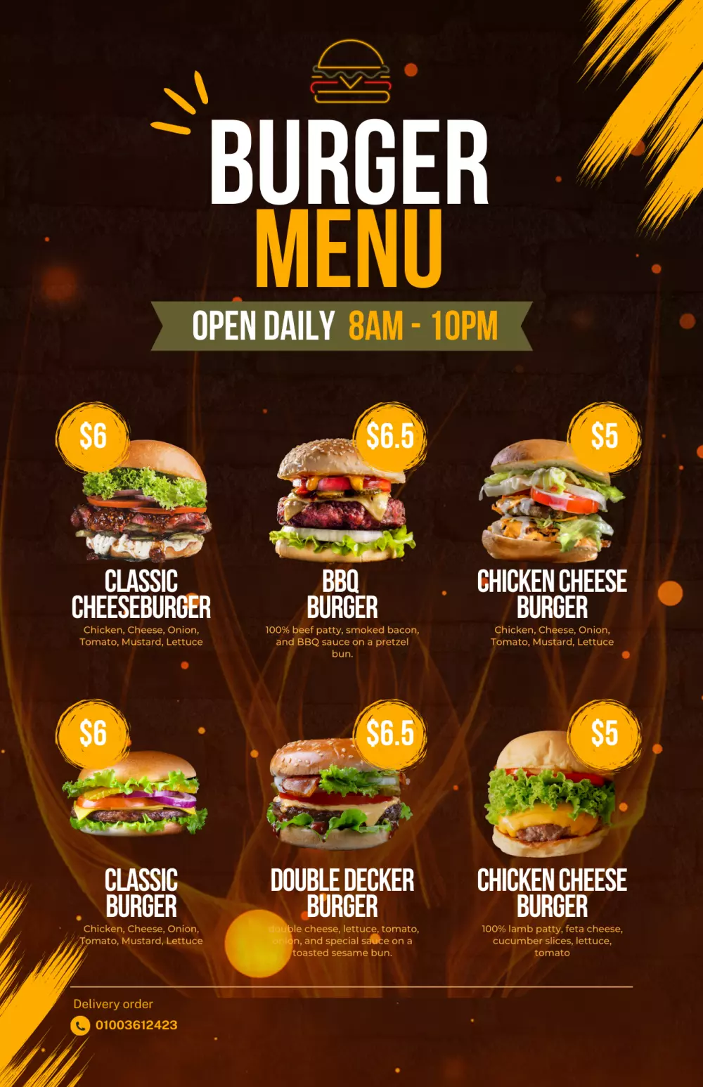 تصميم قائمة طعام احترافية ( Menu ) وجذابة لمطعمك أو كافيهك