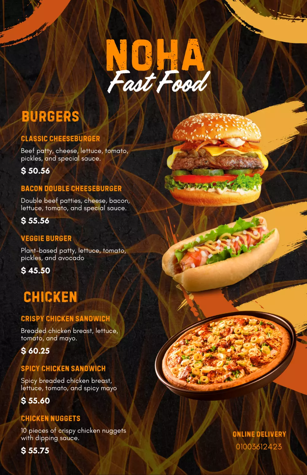 تصميم قائمة طعام احترافية ( Menu ) وجذابة لمطعمك أو كافيهك