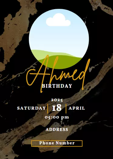 تصميم دعوة زفاف أو مناسبة بأناقة وذوق عالي يناسب ذوقك ( احترافية )