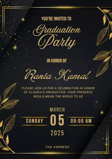 تصميم دعوة زفاف أو مناسبة بأناقة وذوق عالي يناسب ذوقك ( بسيطة )