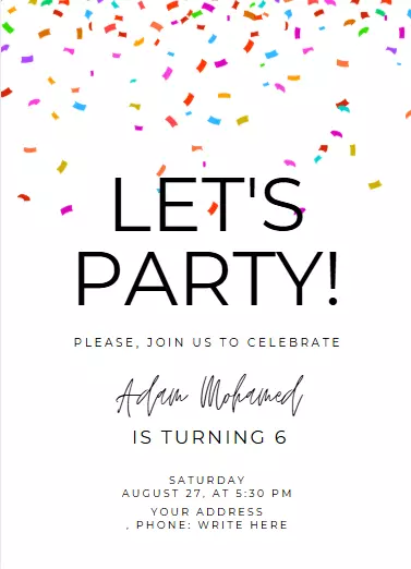 تصميم دعوة زفاف أو مناسبة بأناقة وذوق عالي يناسب ذوقك ( بسيطة )