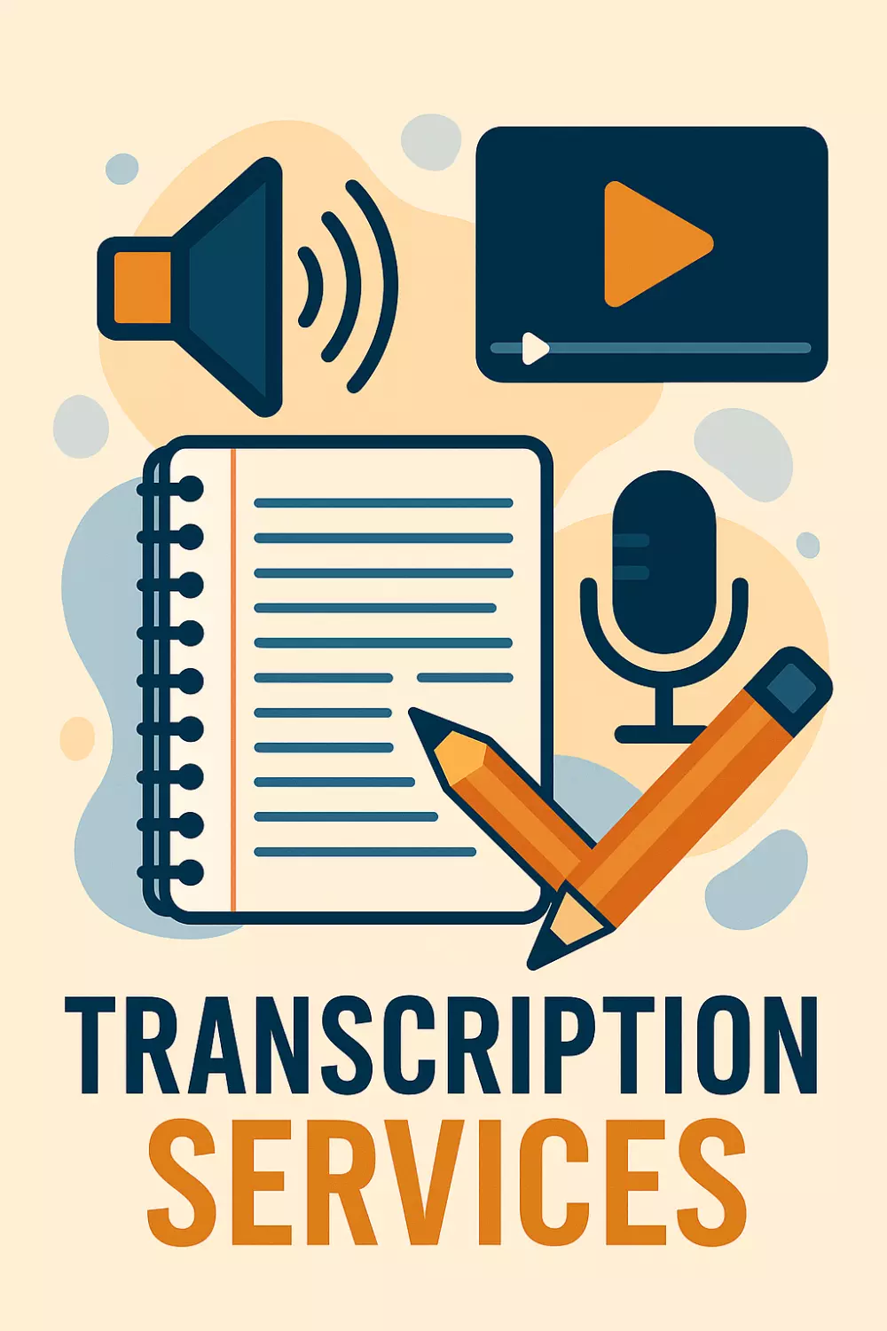 كتابة وتفريغ أي محتوى صوتي أو مرئي باحتراف وسرعة