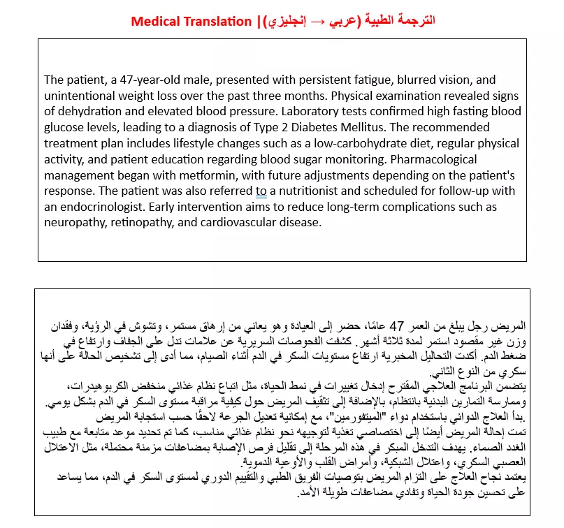 ترجمة احترافية بين العربية والإنجليزية والعكس