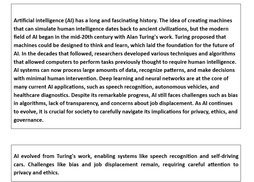تلخيص شامل واحترافي بالعربية والإنجليزية